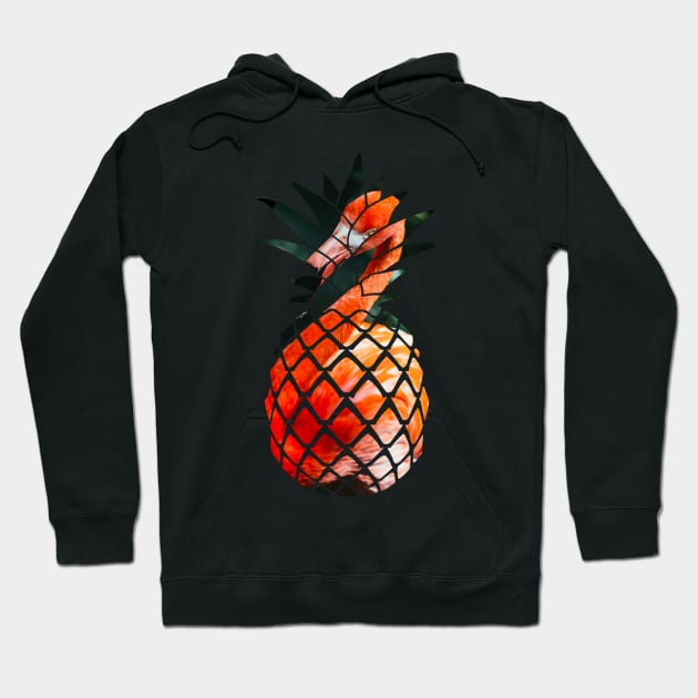 Flamingo Pineapple Hoodie by agacha